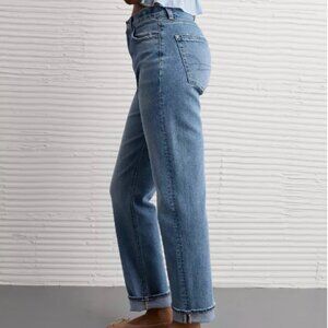 AE Super High Rise Ankle Straight Jean
